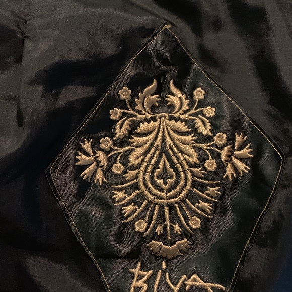 Biya by Johnny Was Ava Cross-stitch Cardigan M NWT - Picture 5 of 6